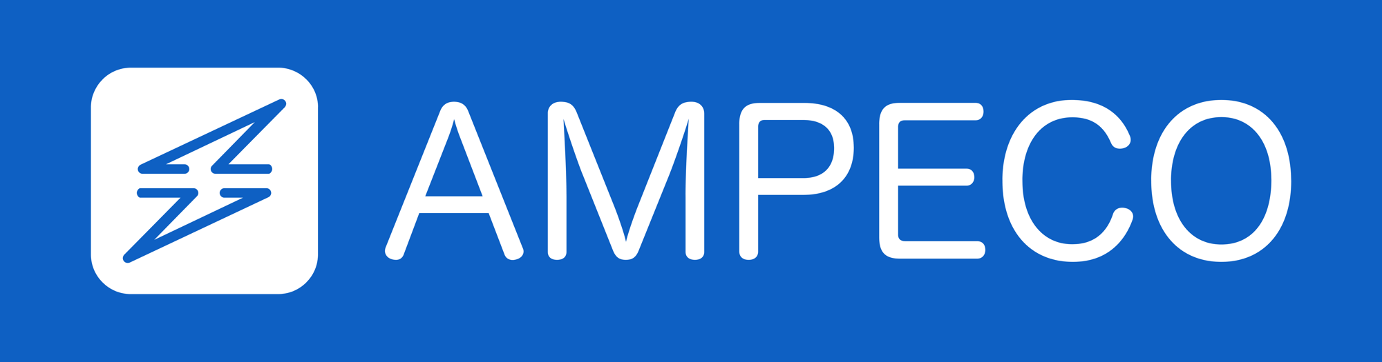 ampeco-white-logo-blue-bg